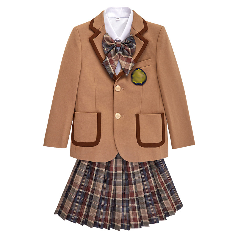 Diseños internacionales del traje de la chaqueta del uniforme escolar de la moda de los niños para la escuela primaria
