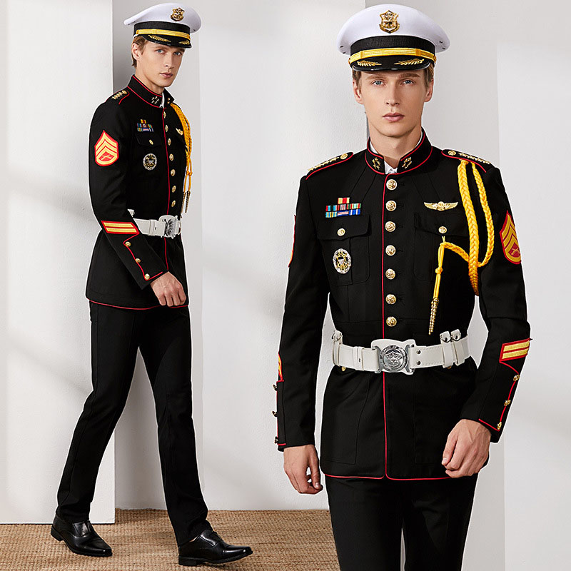 Uniformes de camisa de policía de uniforme de trabajo de guardia de seguridad de manga larga de diseño personalizado con cinturón