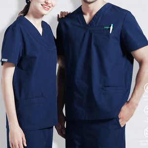 Uniformes médicos de cuello mandarín, ropa de trabajo de enfermería, parte superior y pantalón