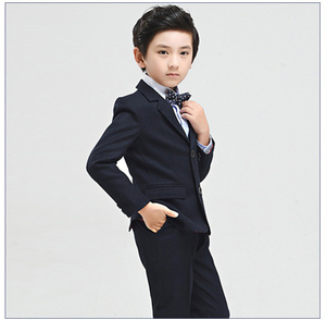 Diseño personalizado Ocasiones formales Little Boys Black Single Breasted Blazer Set
