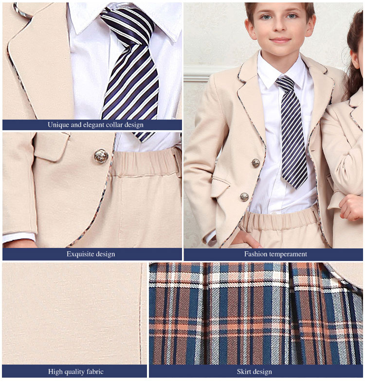 Los uniformes escolares cómodos personalizados venden al por mayor la parte superior y los pantalones de la chaqueta del uniforme escolar