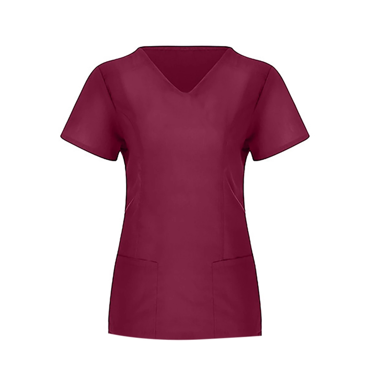 Nuevo estilo de moda personalizado con cuello en V Scrub uniforme de enfermera para mujeres