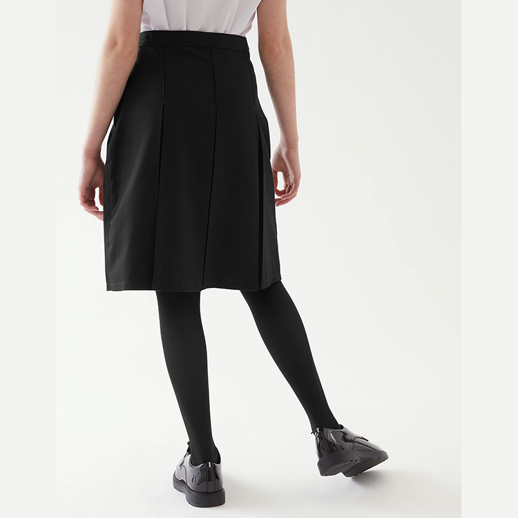 Falda plisada internacional personalizada para niñas negras de uniforme escolar de moda de invierno