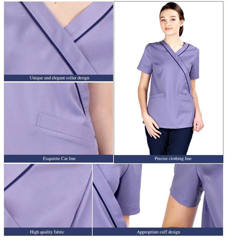 Uniforme de enfermera Uniforme de doctor de moda Uniformes de enfermera de enfermería Conjunto de exfoliación médica