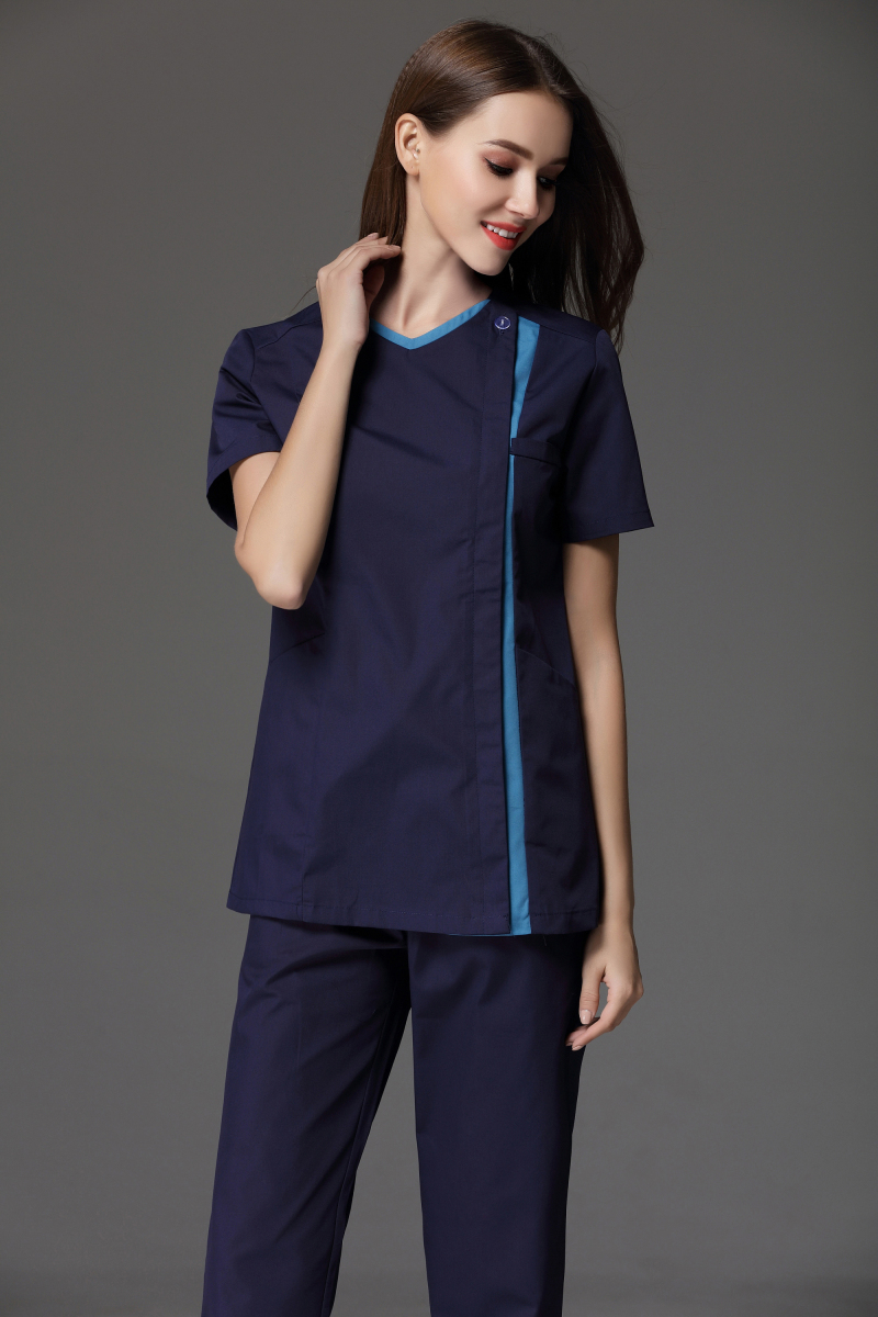 Nuevo estilo enfermera 2 piezas uniforme enfermera Unisex Scrub Suit uniformes de enfermería Scrubs Hospital uniformes Jogger Scrubs uniformes