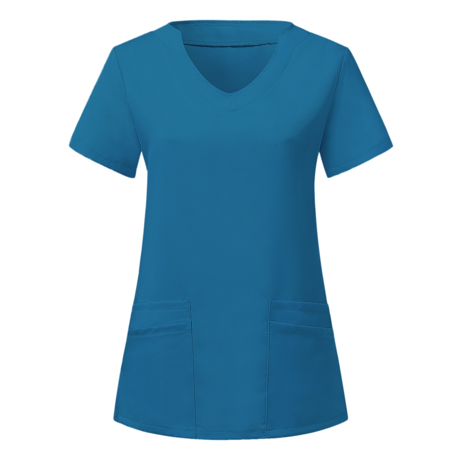 Uniforme de enfermera cómodo con cuello en V hecho a medida uniforme de enfermera de hospital