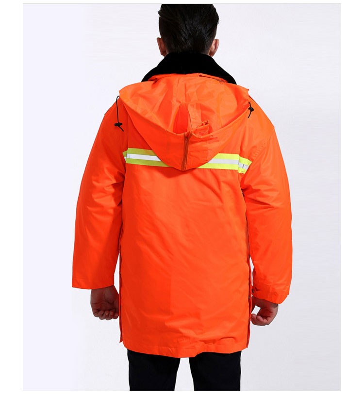 Uniforme de guardia de seguridad de color naranja sólido de seguridad masculina de aeropuerto de diseño personalizado uniforme de guardia de seguridad masculino de aeropuerto con tira reflectante